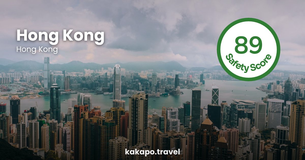 Hong Kong, Hong Kong — safety score 89 out of 100