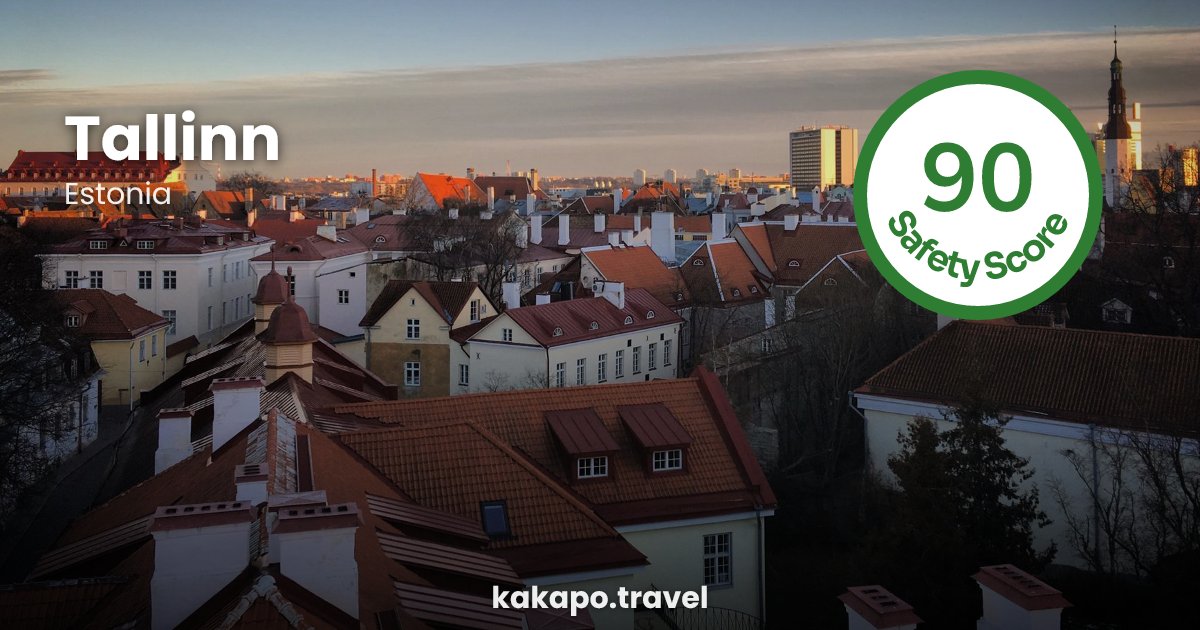 Tallinn, Estonia — safety score 90 out of 100
