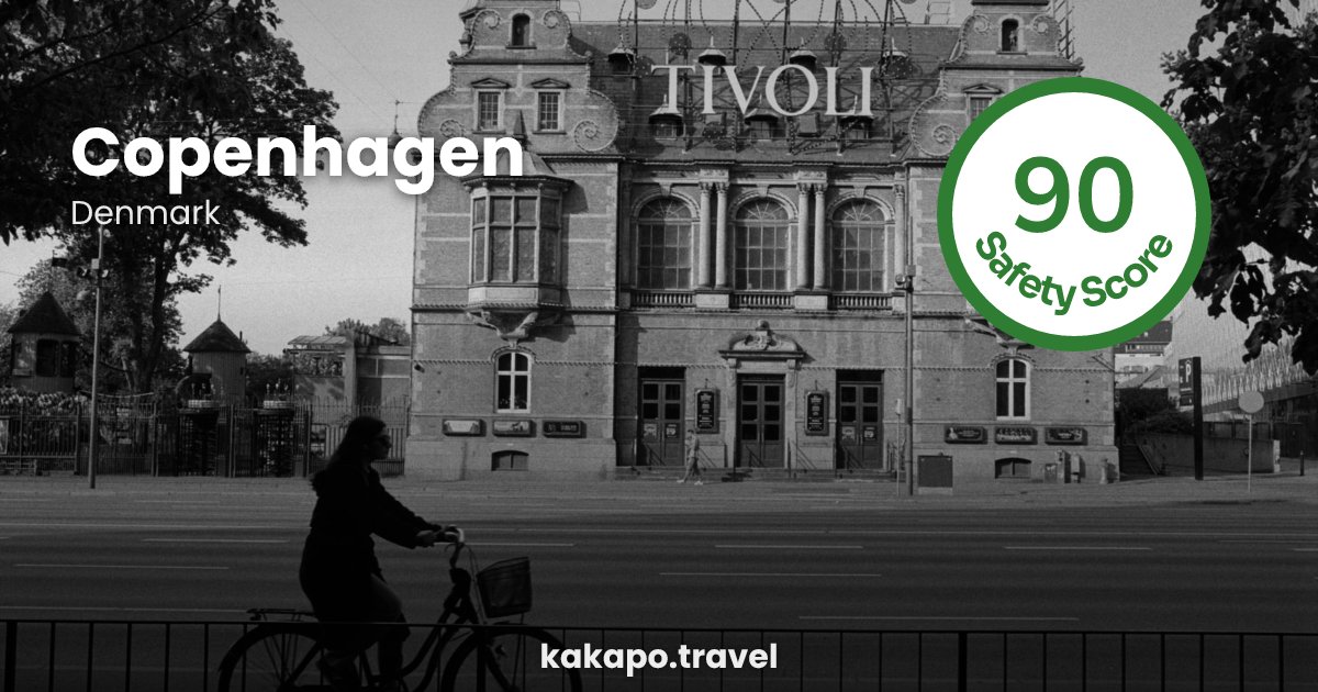 Copenhagen, Denmark — safety score 90 out of 100