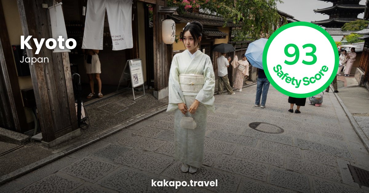Kyoto, Japan — safety score 93 out of 100