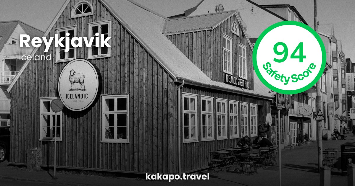 Reykjavik, Iceland — safety score 94 out of 100