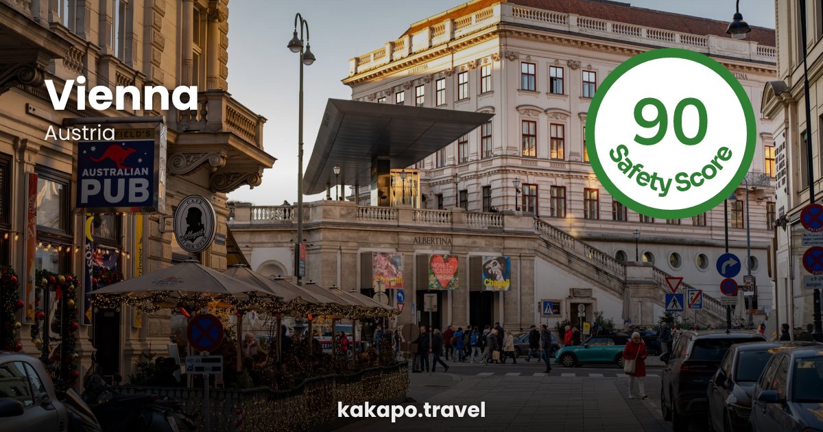 Vienna, Austria — safety score 90 out of 100