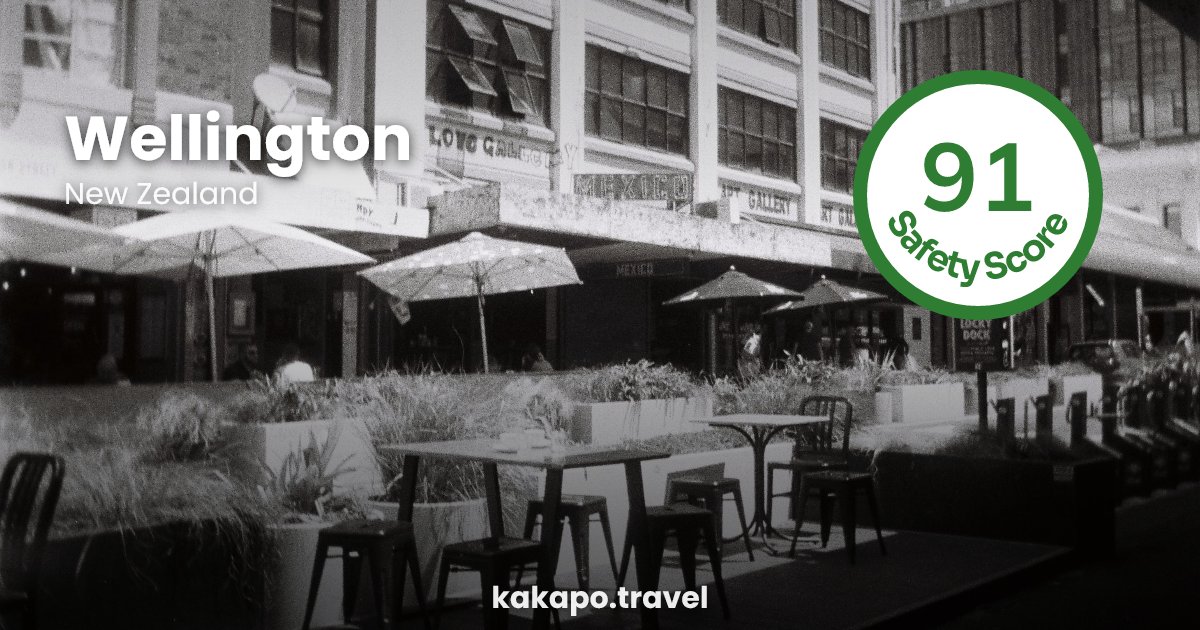 Wellington, New Zealand — safety score 91 out of 100
