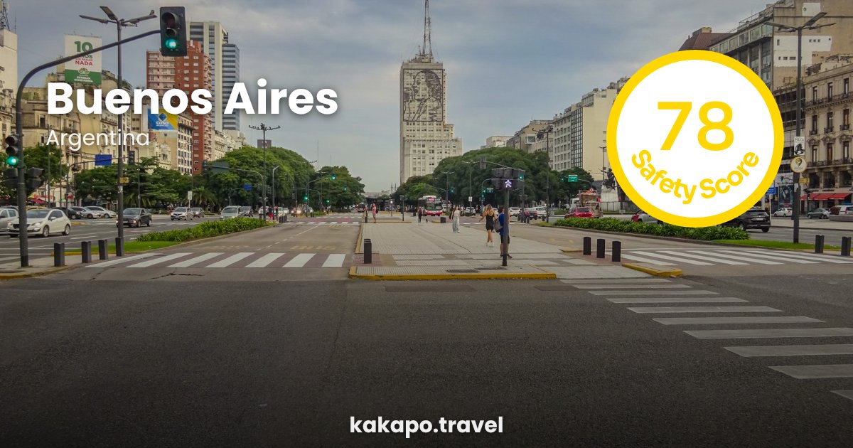 Buenos Aires, Argentina — safety score 78 out of 100