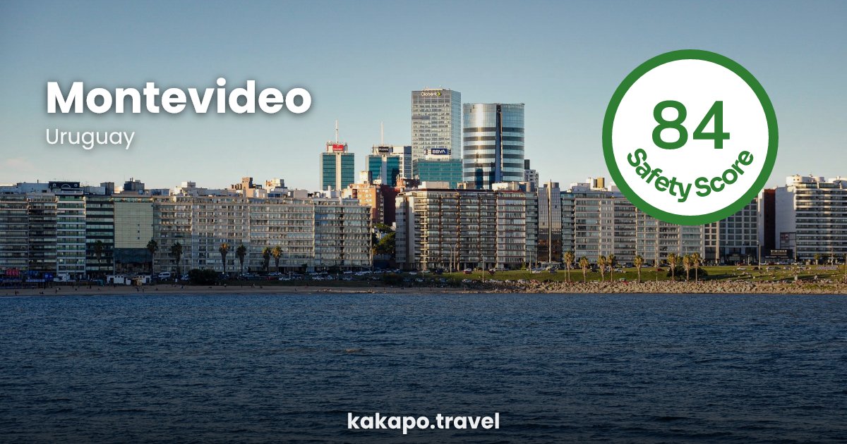 Montevideo, Uruguay — safety score 84 out of 100