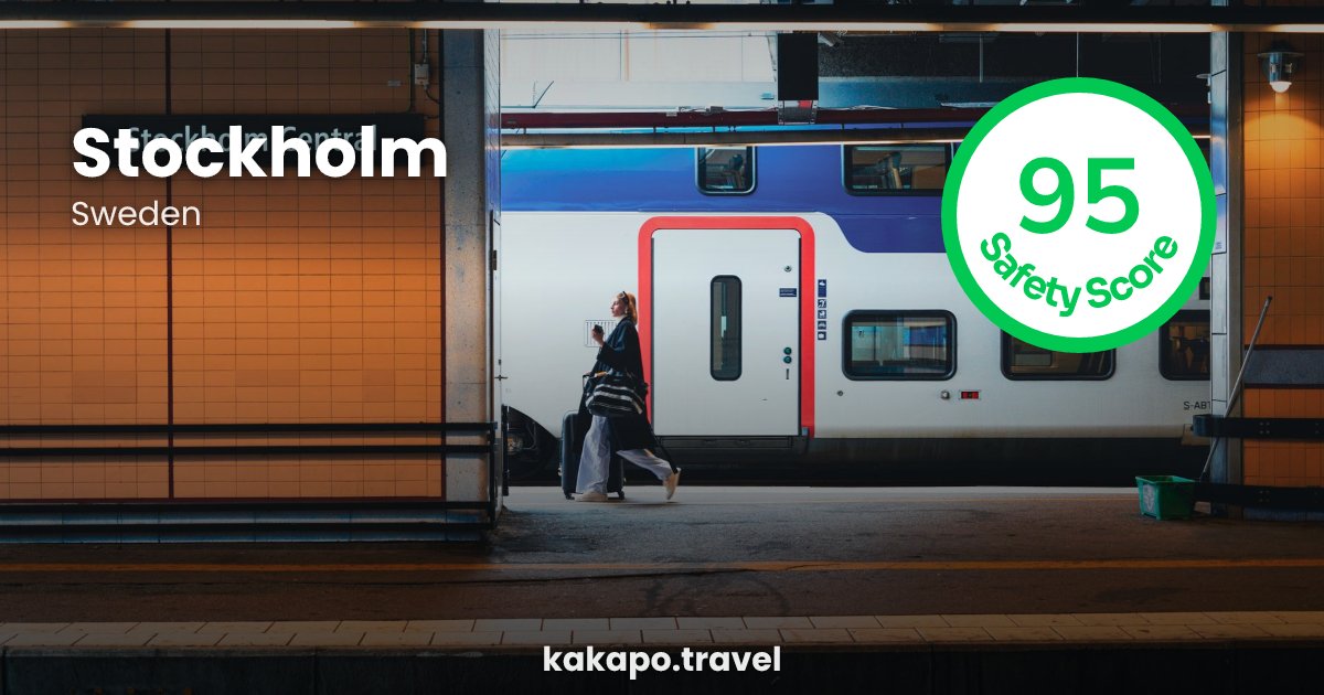 Stockholm, Sweden — safety score 95 out of 100