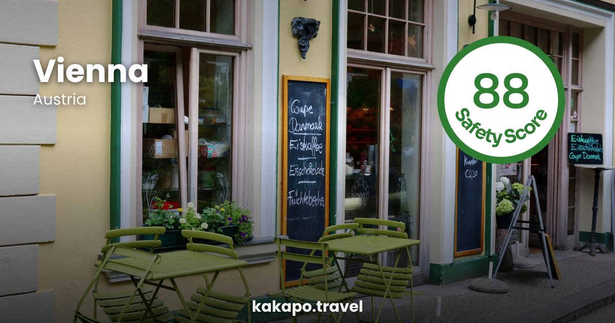 Vienna, Austria — safety score 88 out of 100