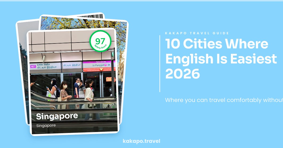 10 Cities Where English Is Easiest 2026 — Kakapo travel guide