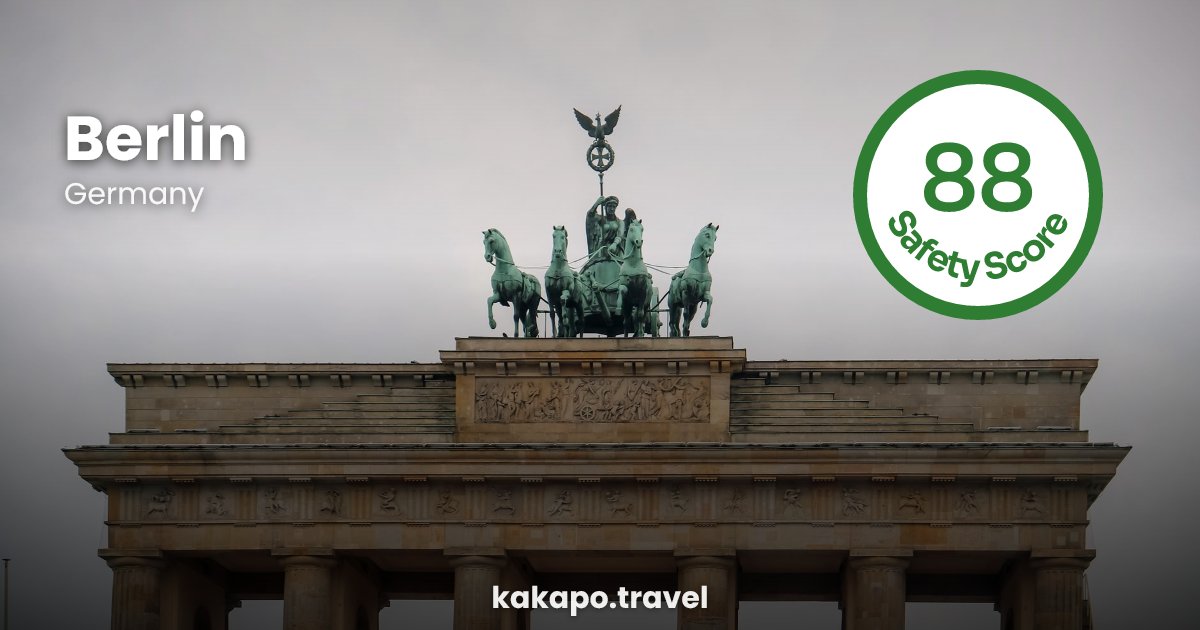 Berlin, Germany — safety score 88 out of 100