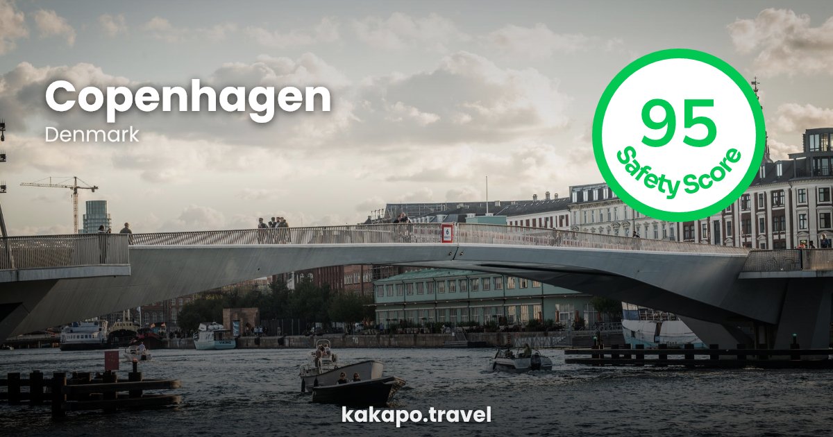 Copenhagen, Denmark — safety score 95 out of 100