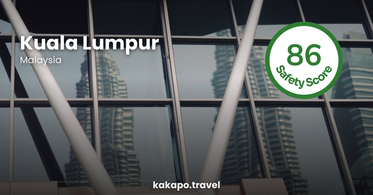 Kuala Lumpur, Malaysia — safety score 86 out of 100