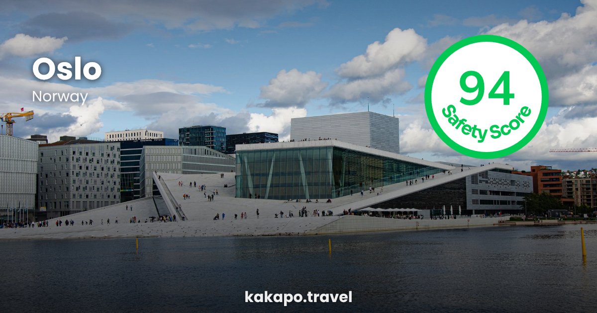 Oslo, Norway — safety score 94 out of 100