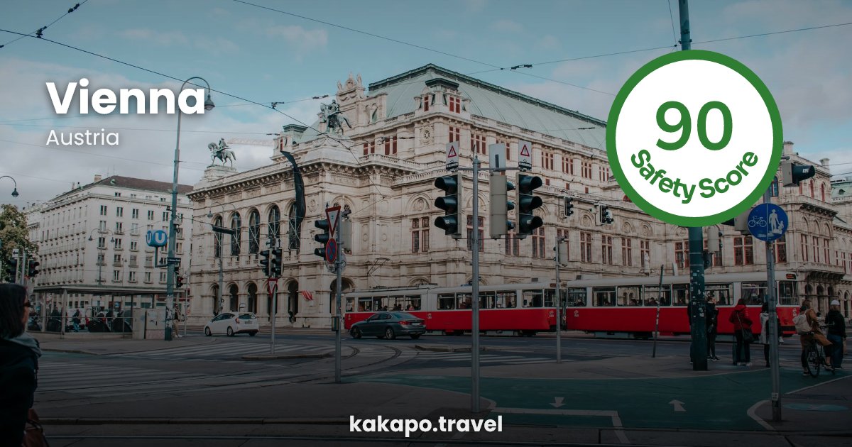Vienna, Austria — safety score 90 out of 100