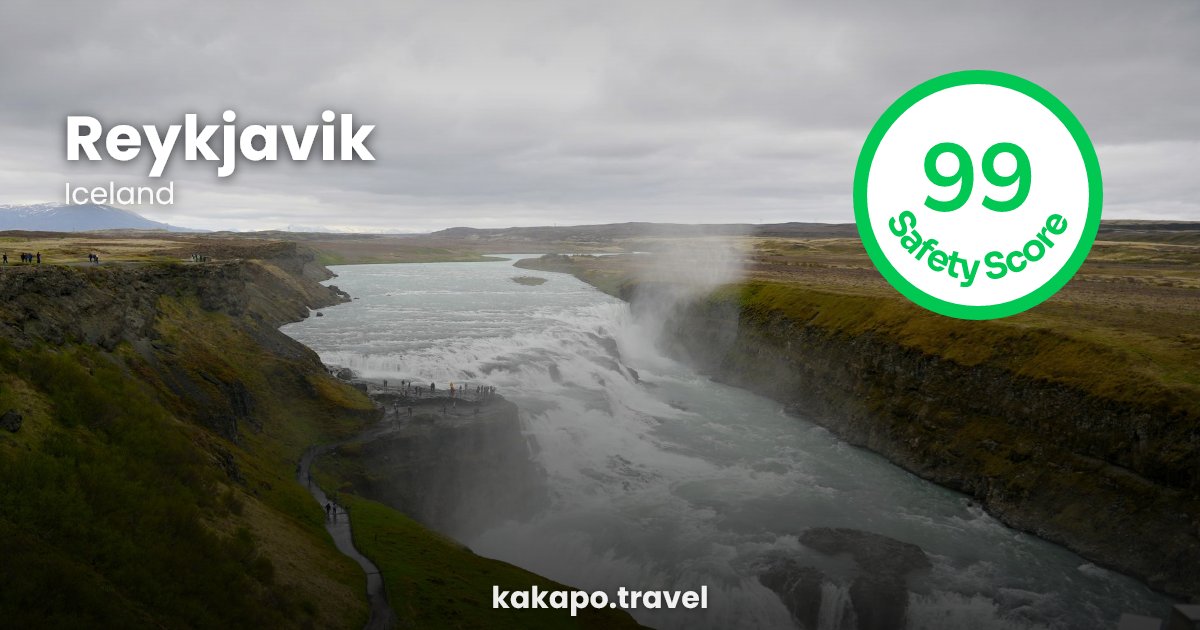Reykjavik, Iceland — safety score 99 out of 100