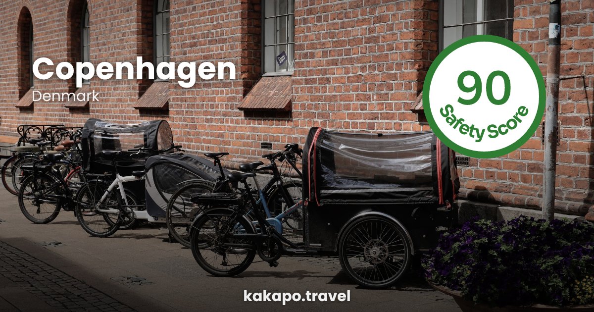 Copenhagen, Denmark — safety score 90 out of 100