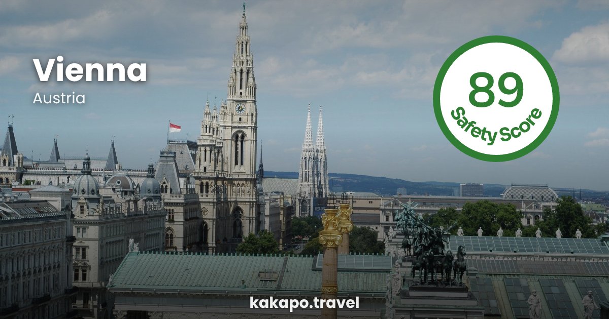 Vienna, Austria — safety score 89 out of 100