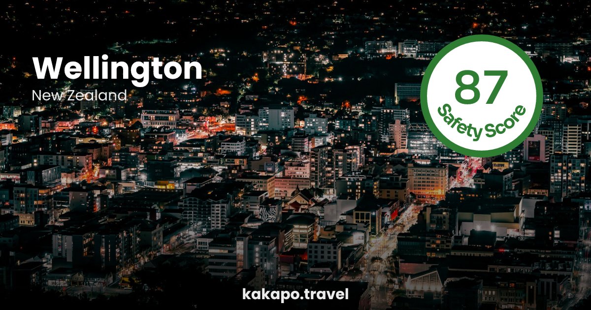 Wellington, New Zealand — safety score 87 out of 100