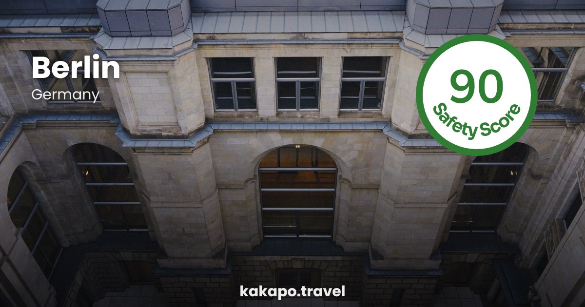 Berlin, Germany — safety score 90 out of 100