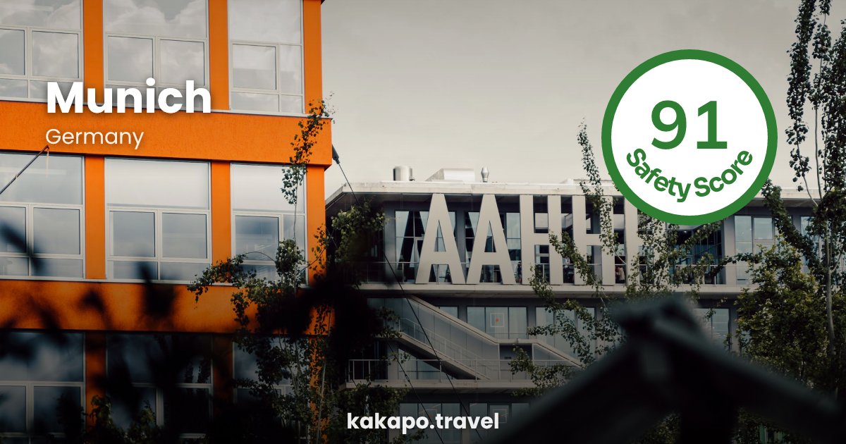 Munich, Germany — safety score 91 out of 100