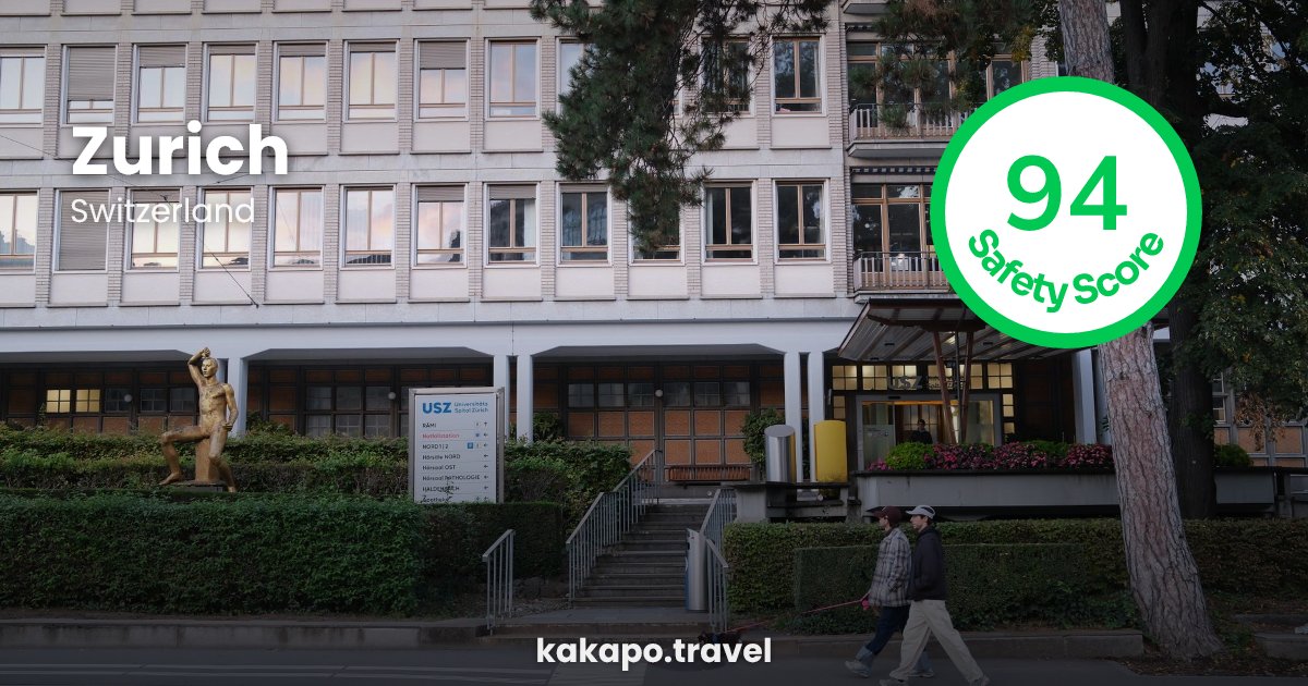 Zurich, Switzerland — safety score 94 out of 100