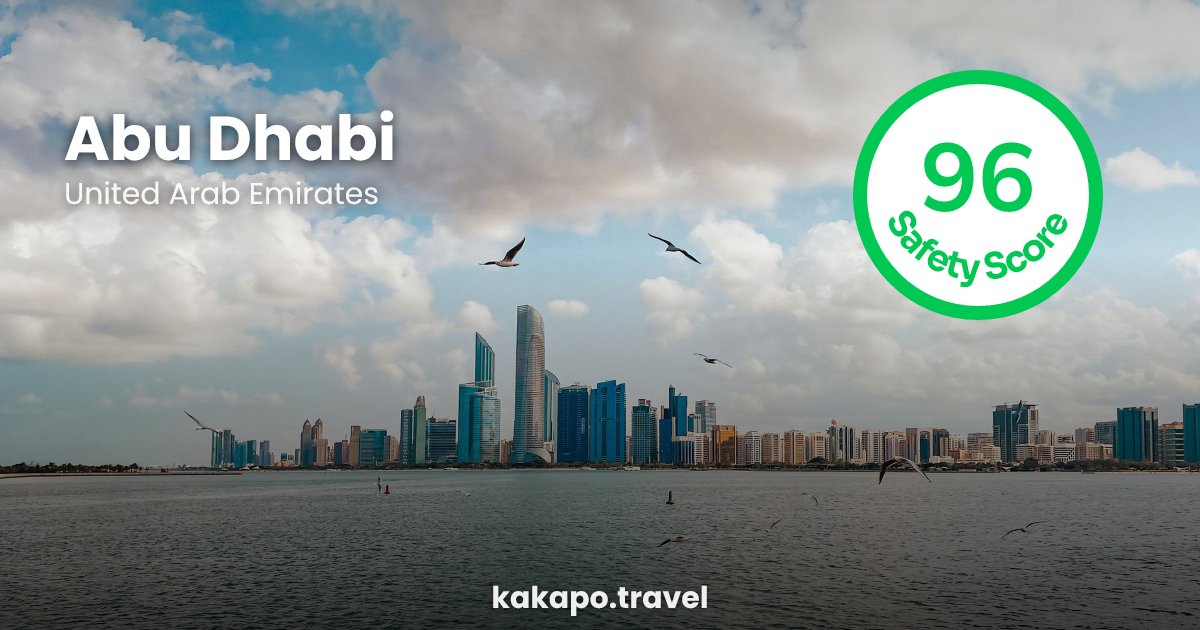 Abu Dhabi, United Arab Emirates — safety score 96 out of 100