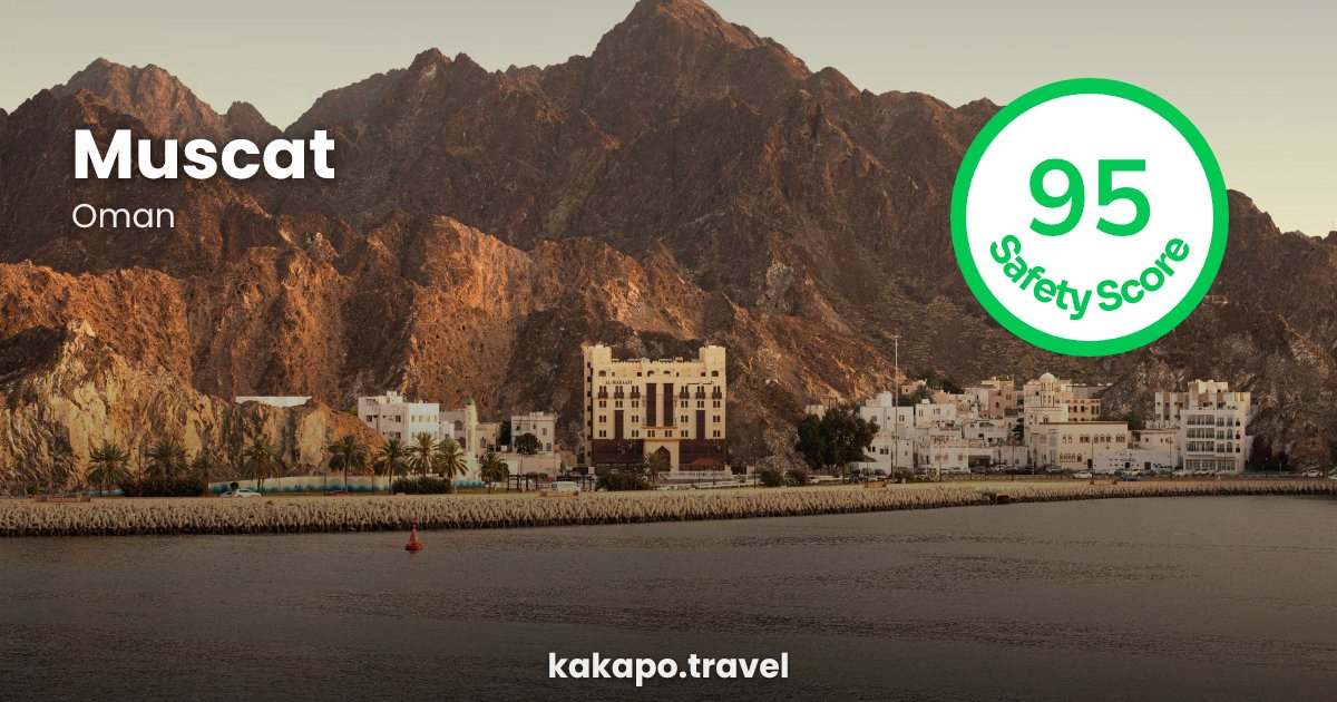 Muscat, Oman — safety score 95 out of 100