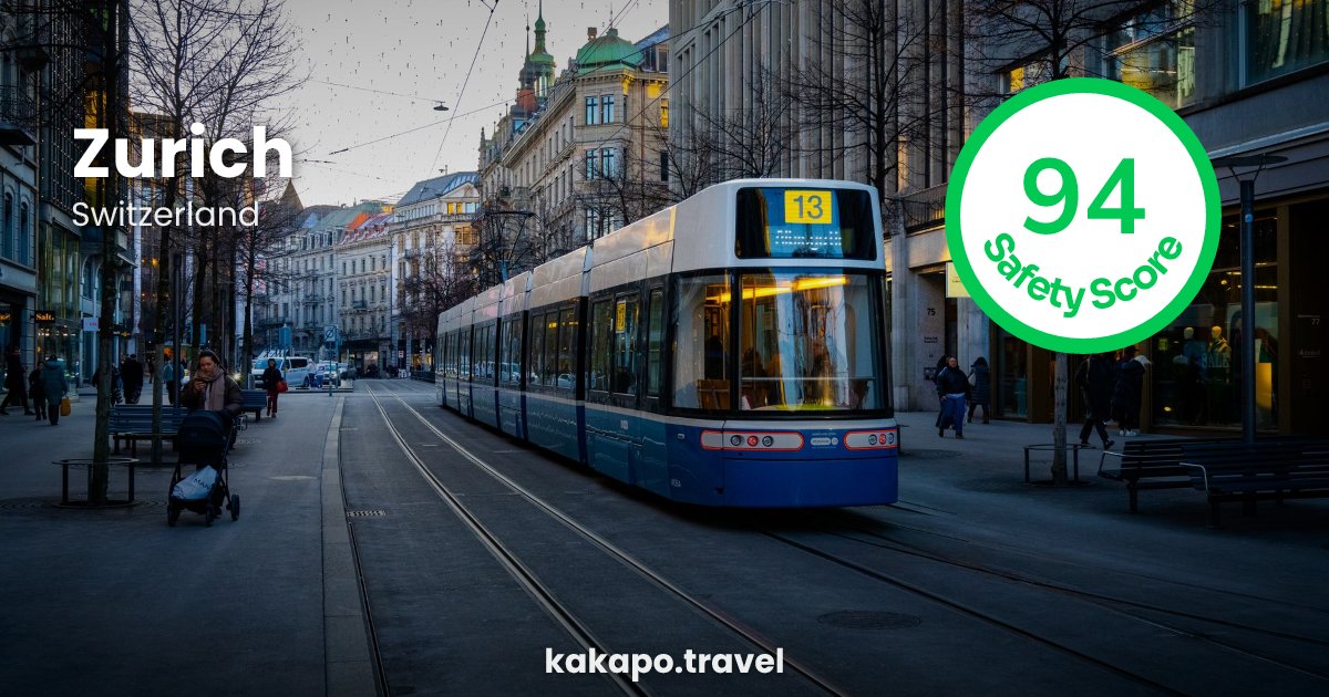 Zurich, Switzerland — safety score 94 out of 100