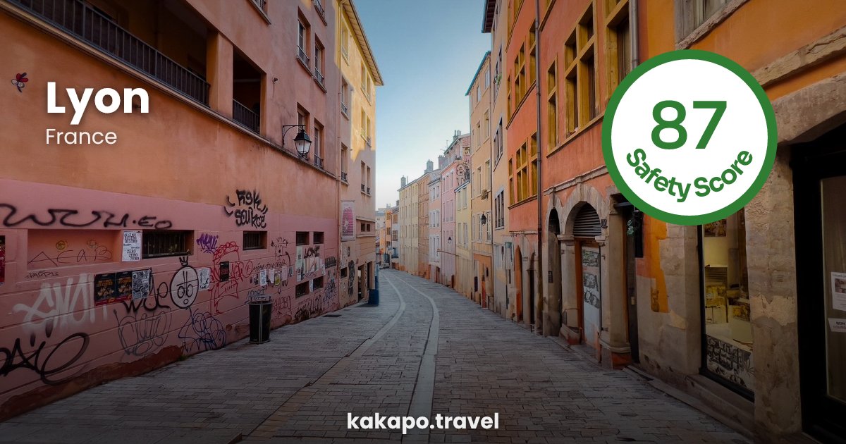 Lyon, France — safety score 87 out of 100