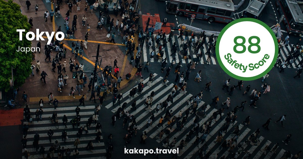 Tokyo, Japan — safety score 88 out of 100