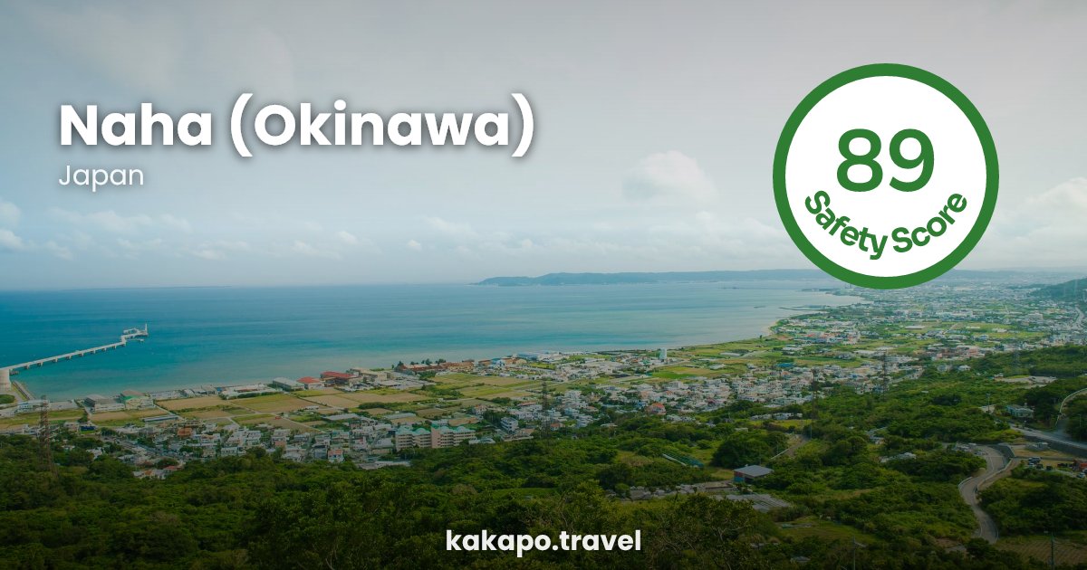 Naha (Okinawa), Japan — safety score 89 out of 100