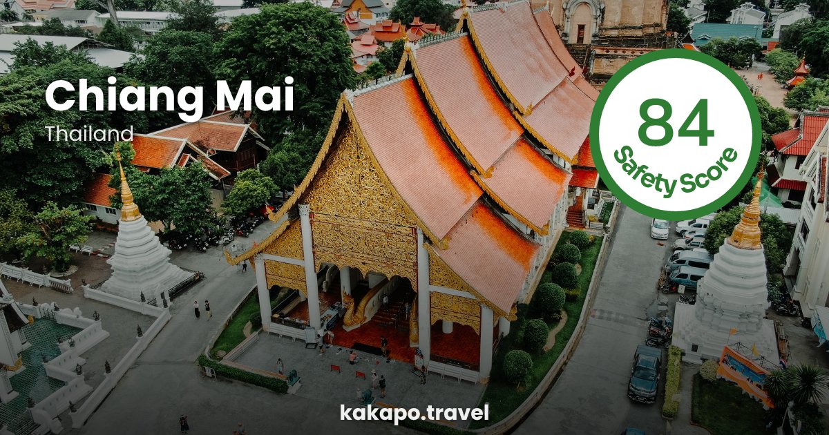 Chiang Mai, Thailand — safety score 84 out of 100