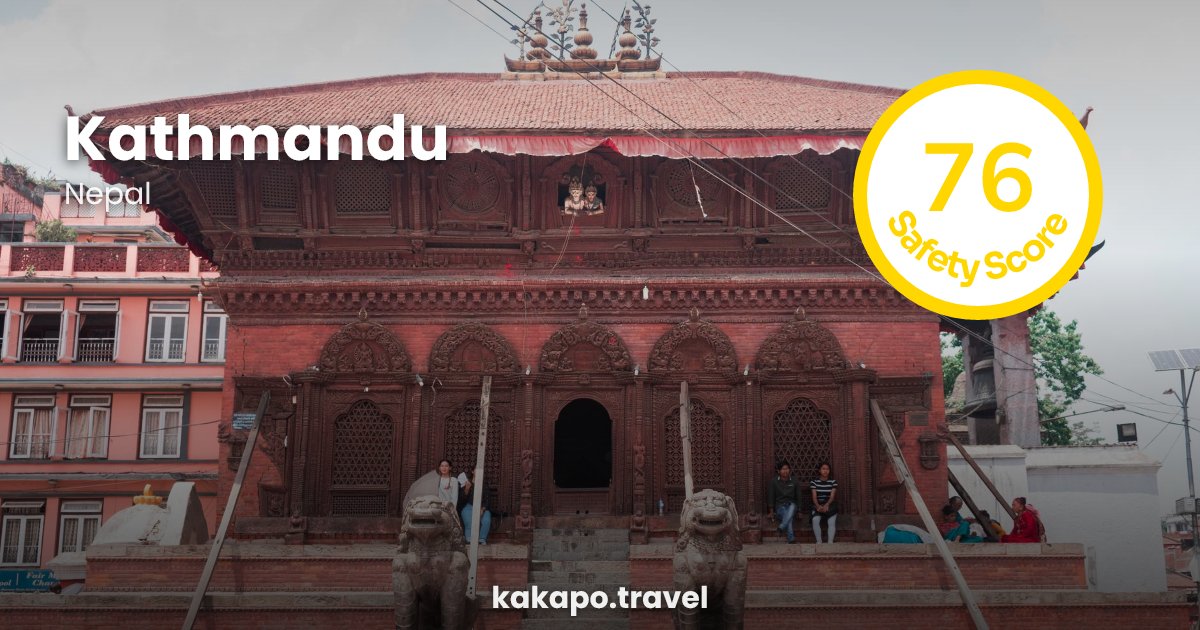 Kathmandu, Nepal — safety score 76 out of 100