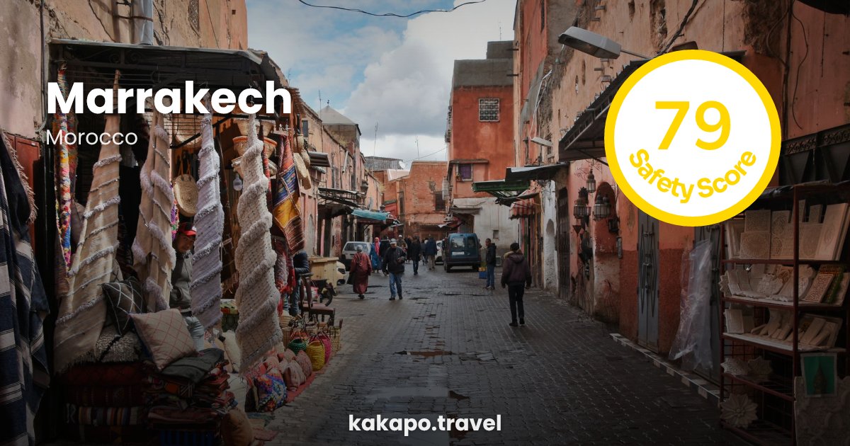 Marrakech, Morocco — safety score 79 out of 100
