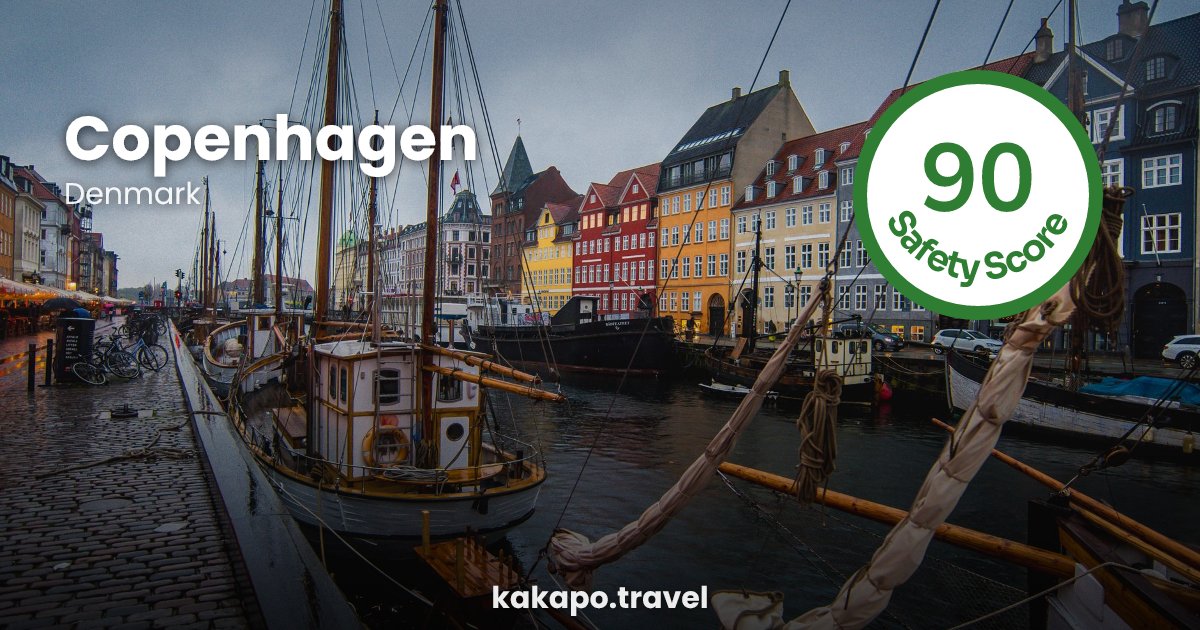 Copenhagen, Denmark — safety score 90 out of 100