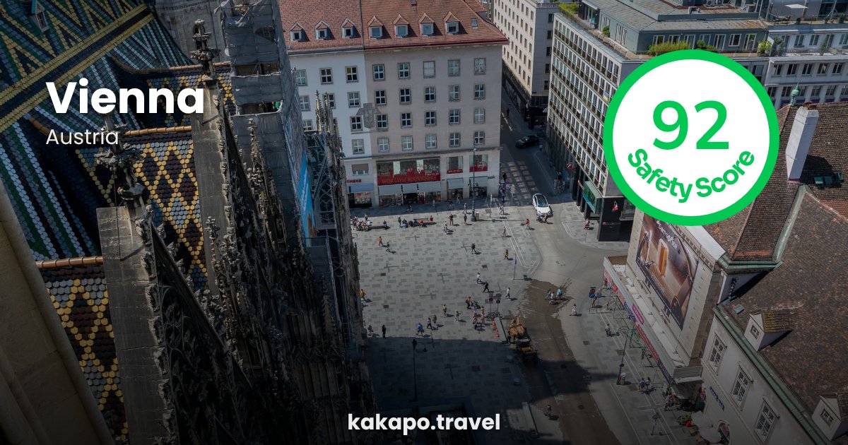 Vienna, Austria — safety score 92 out of 100