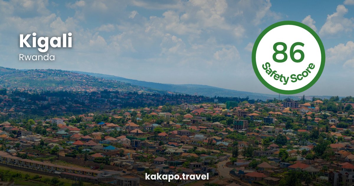 Kigali, Rwanda — safety score 86 out of 100
