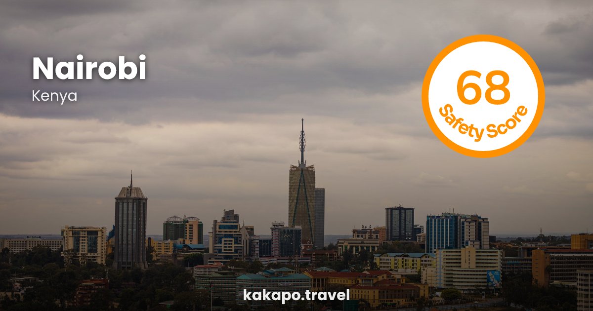Nairobi, Kenya — safety score 68 out of 100