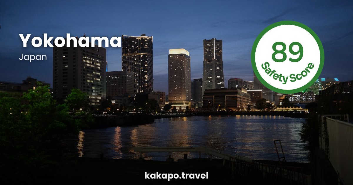 Yokohama, Japan — safety score 89 out of 100
