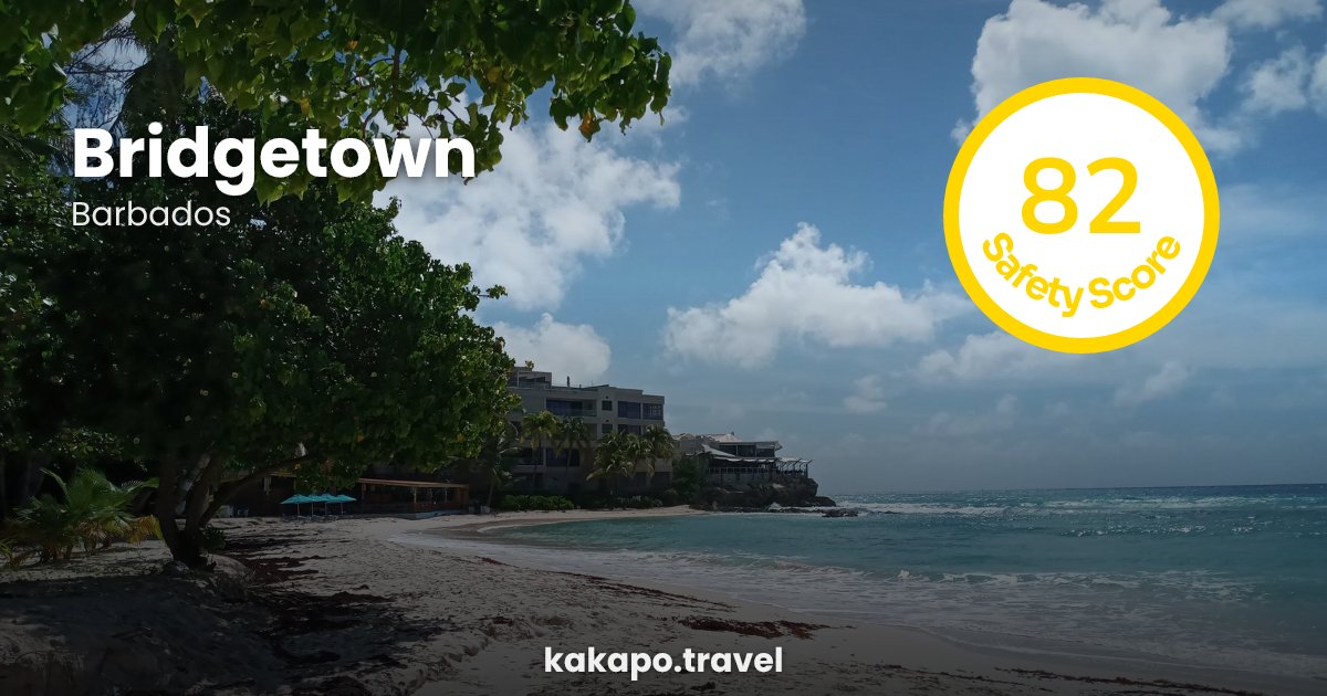Bridgetown, Barbados — safety score 82 out of 100