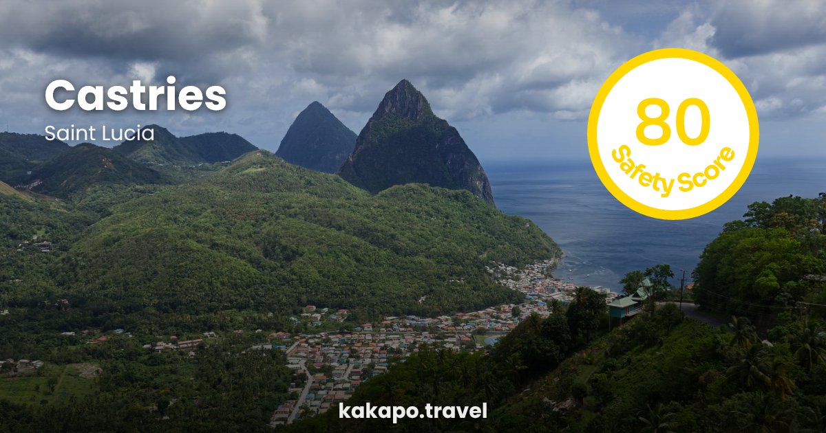 Castries, Saint Lucia — safety score 80 out of 100