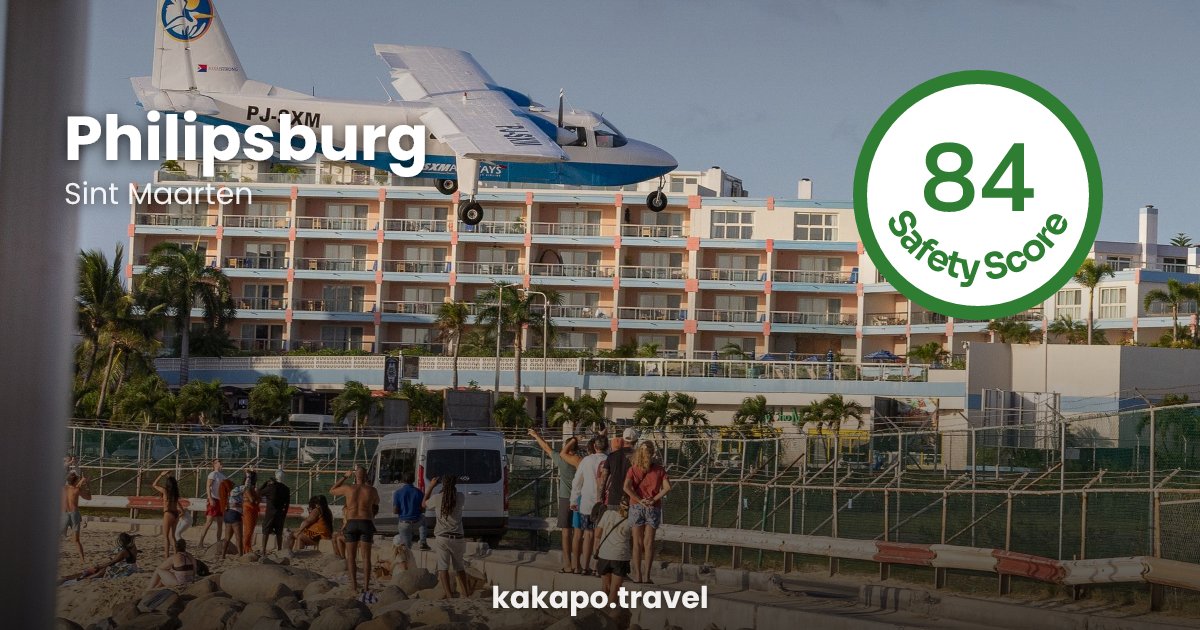 Philipsburg, Sint Maarten — safety score 84 out of 100