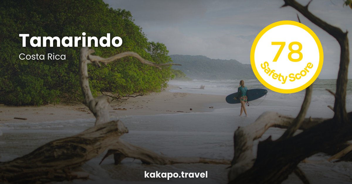 Tamarindo, Costa Rica — safety score 78 out of 100
