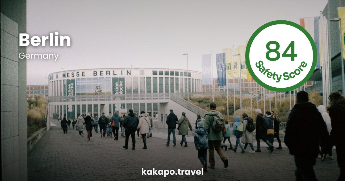 Berlin, Germany — safety score 84 out of 100