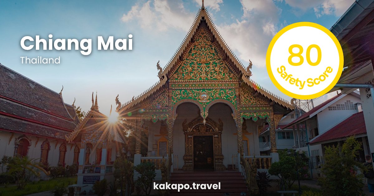 Chiang Mai, Thailand — safety score 80 out of 100