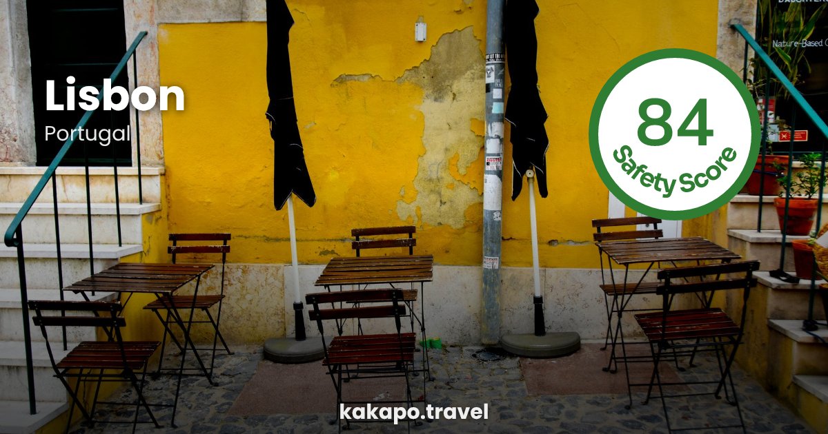 Lisbon, Portugal — safety score 84 out of 100