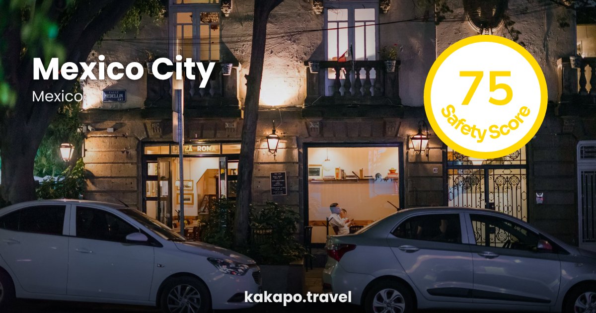 Mexico City, Mexico — safety score 75 out of 100