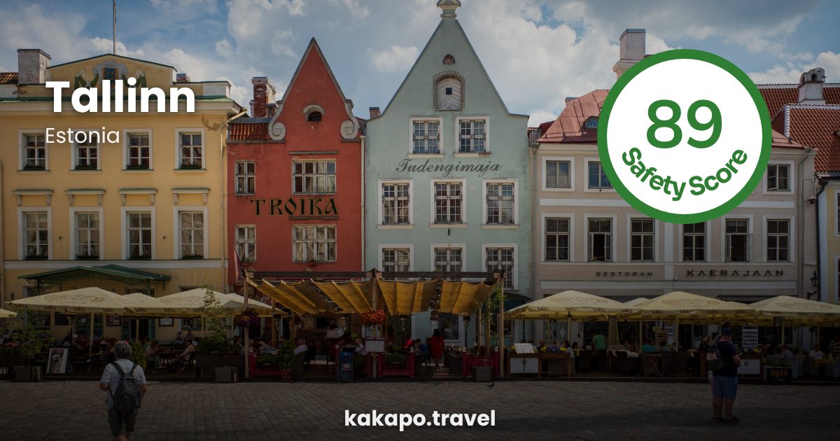 Tallinn, Estonia — safety score 89 out of 100