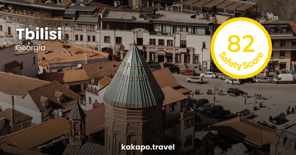 Tbilisi, Georgia — safety score 82 out of 100