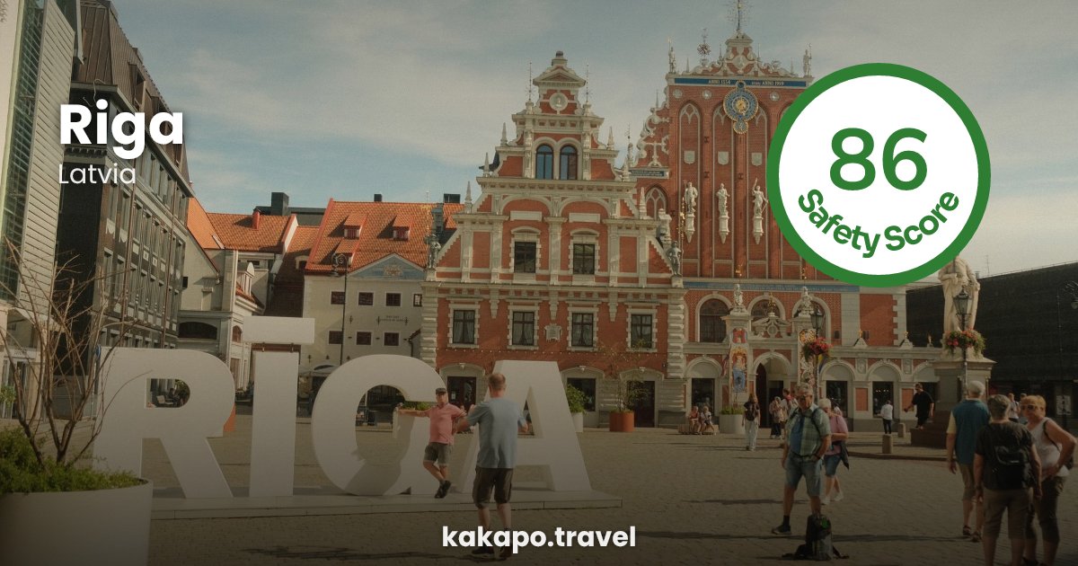 Riga, Latvia — safety score 86 out of 100