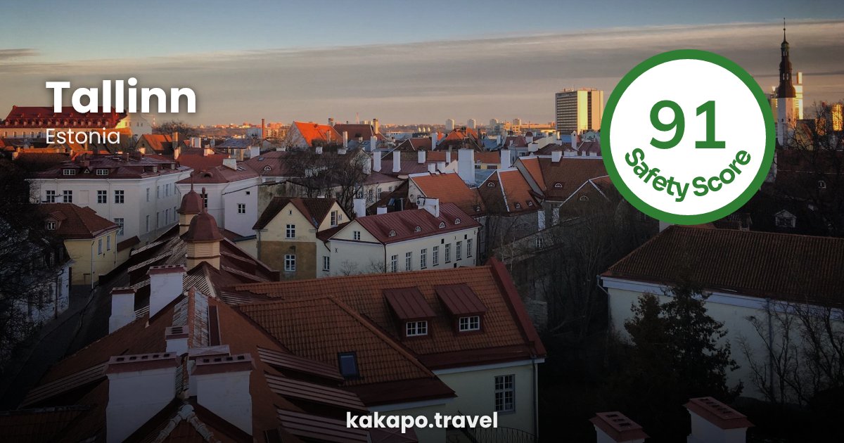 Tallinn, Estonia — safety score 91 out of 100